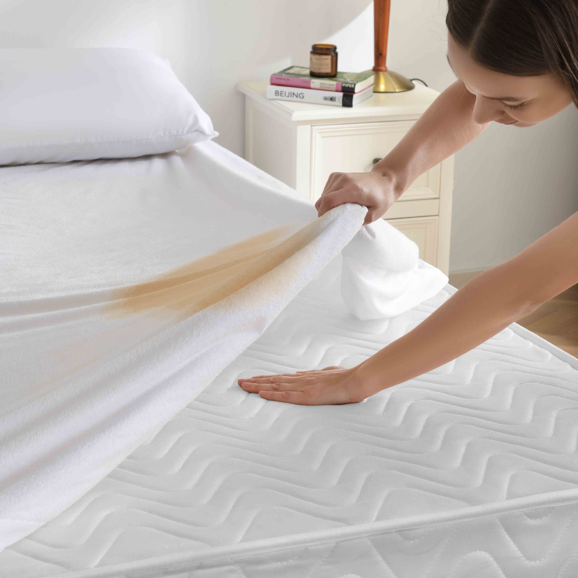 Bamboo Fiber Terry Mattress Protector