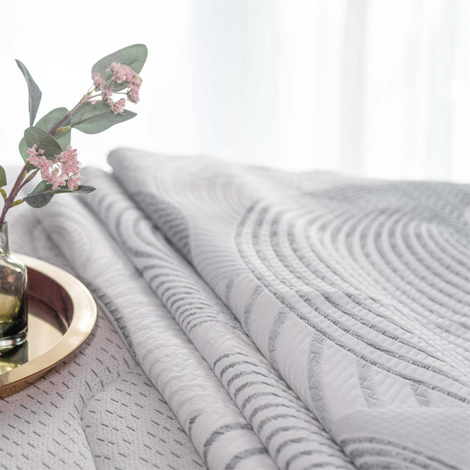 Durable Custom Knitted Jacquard Mattress Ticking Fabric