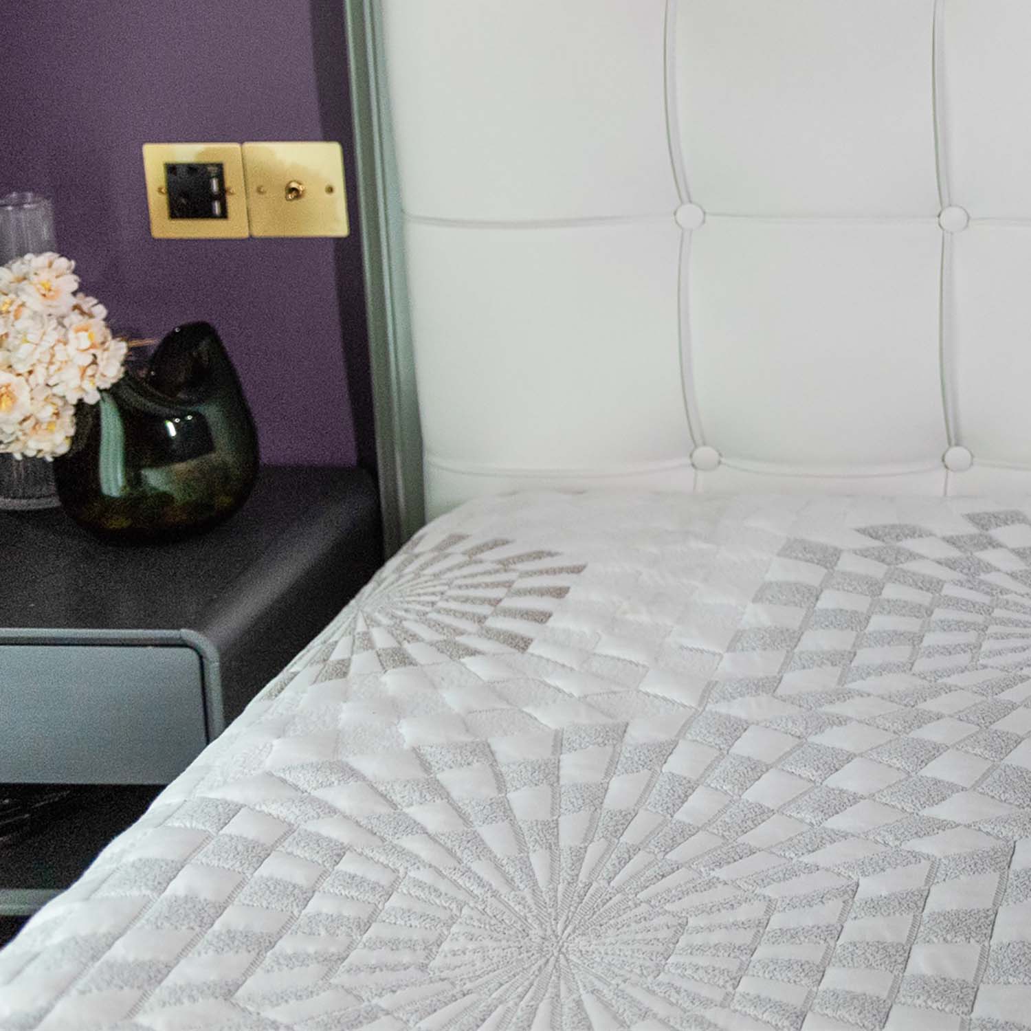 Custom Jacquard Weft Knitted Mattress Fabric