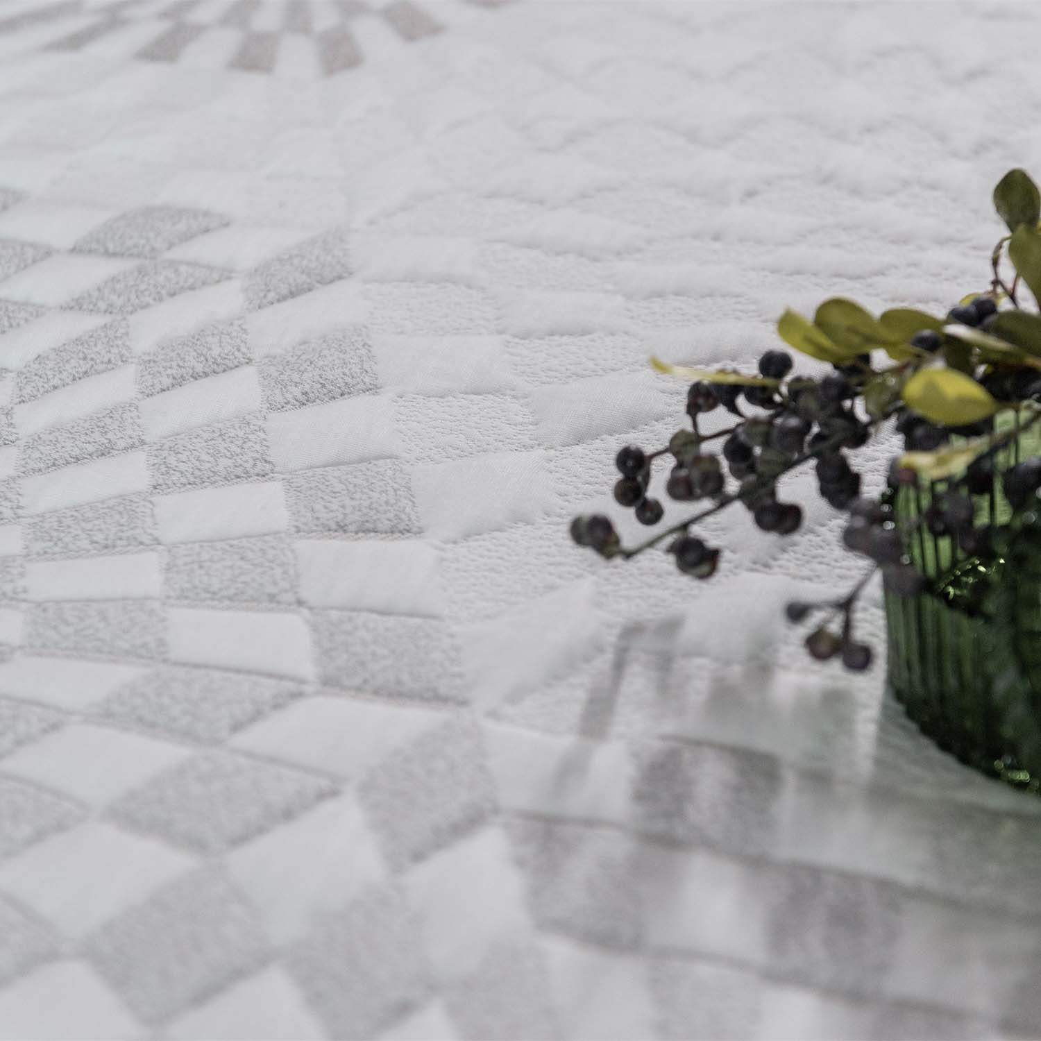 Custom Jacquard Weft Knitted Mattress Fabric