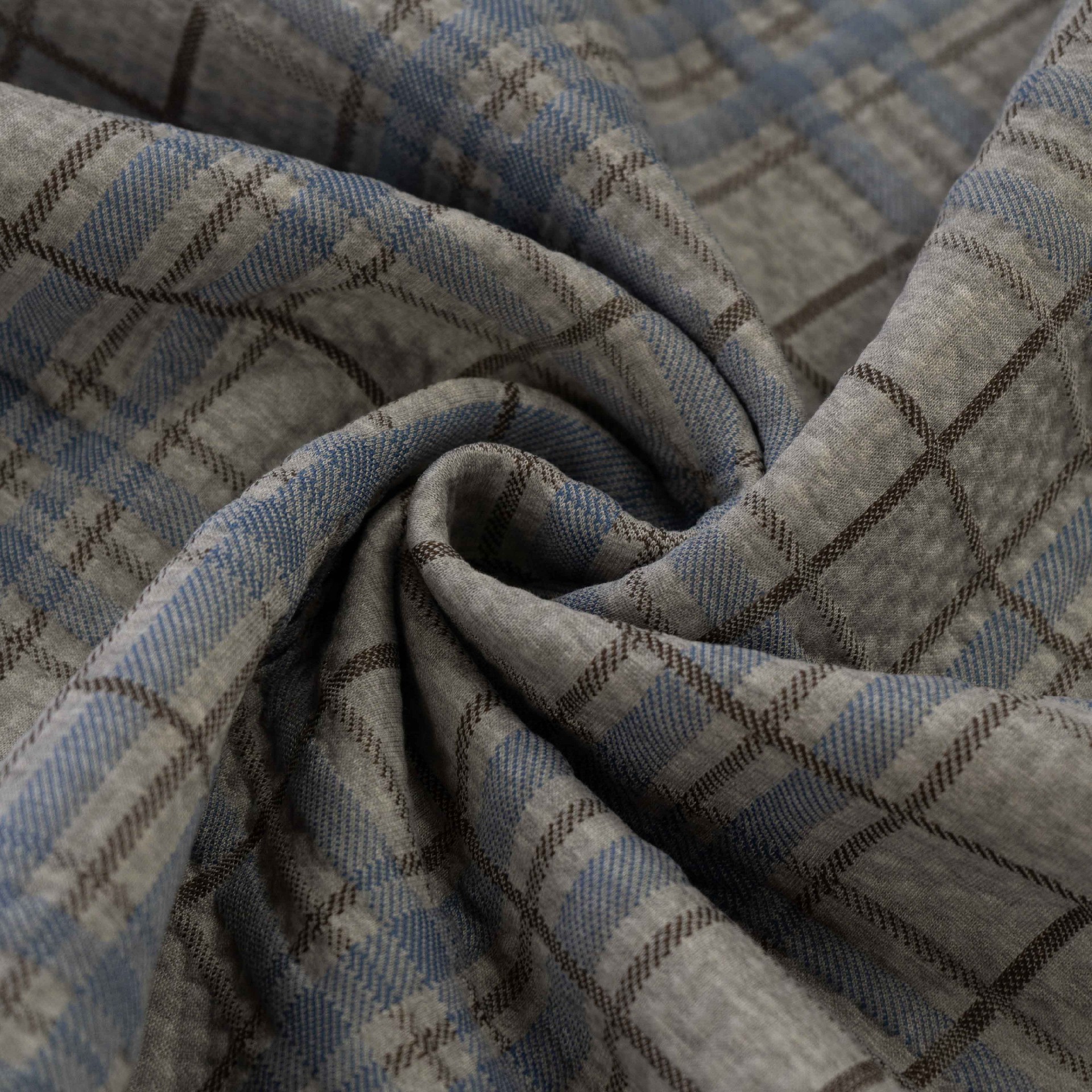 Modern Plaid Mattress Fabric for Luxury Bedding