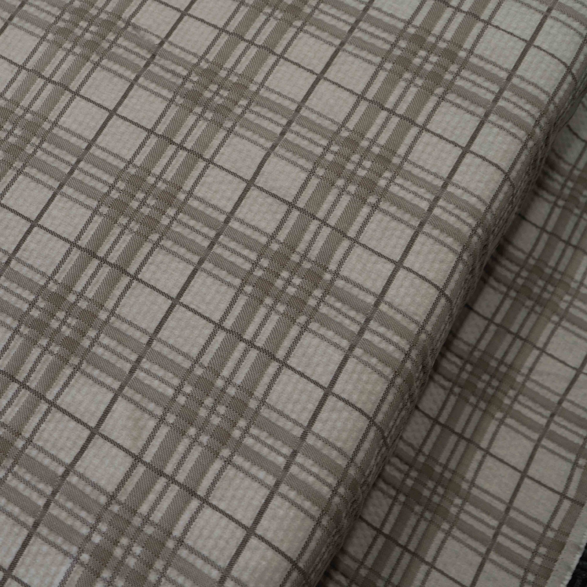 Modern Plaid Mattress Fabric for Luxury Bedding