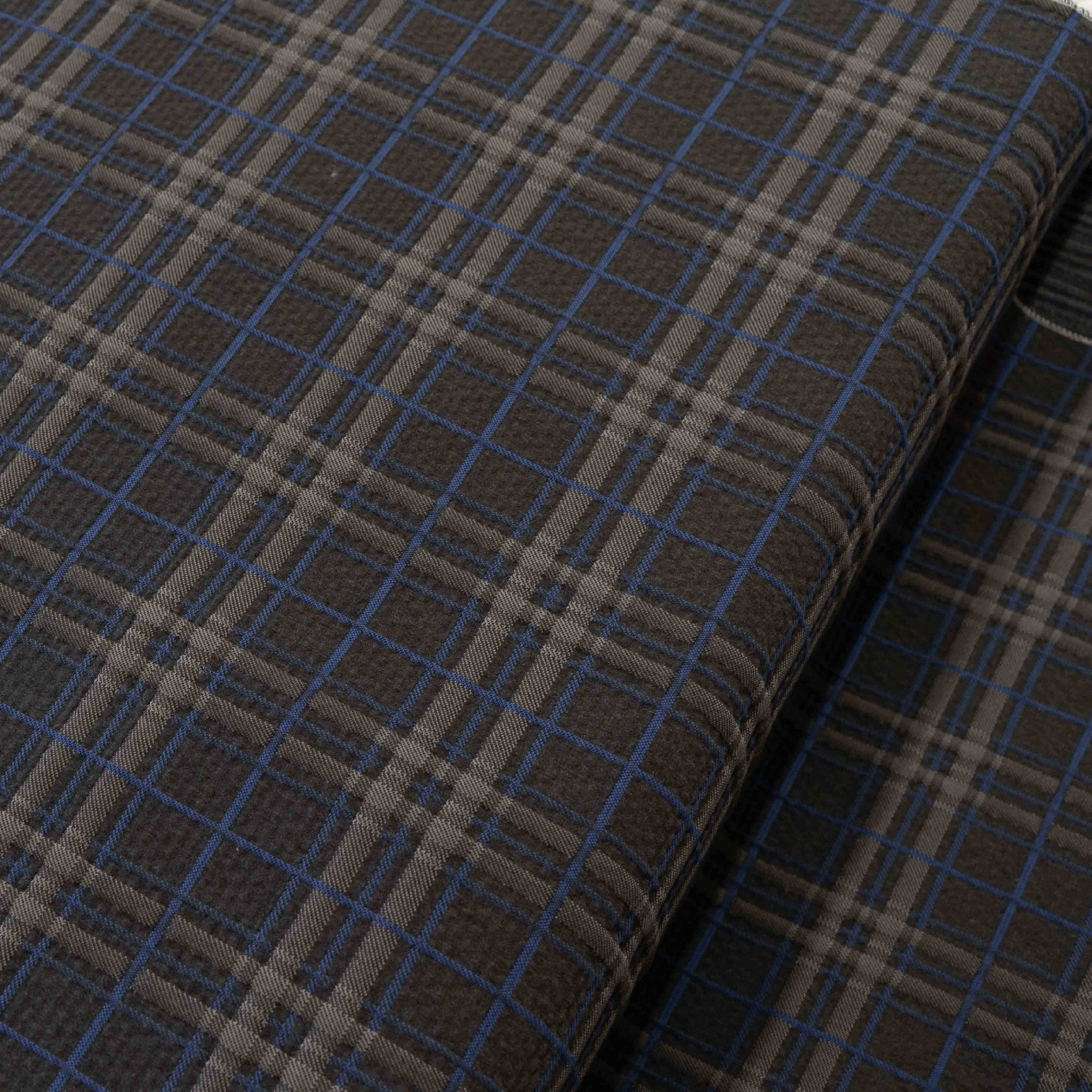 Modern Plaid Mattress Fabric for Luxury Bedding