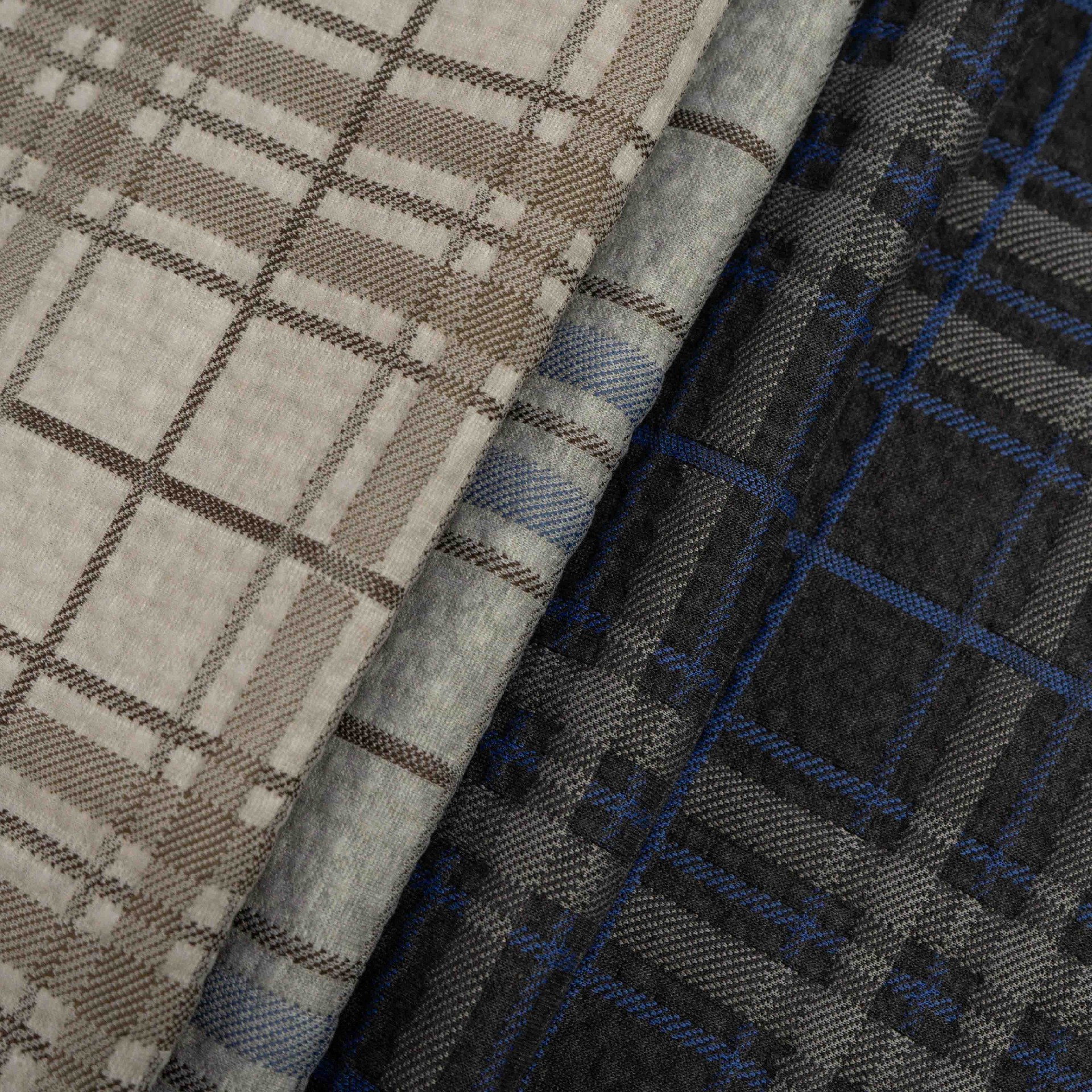 Modern Plaid Mattress Fabric for Luxury Bedding