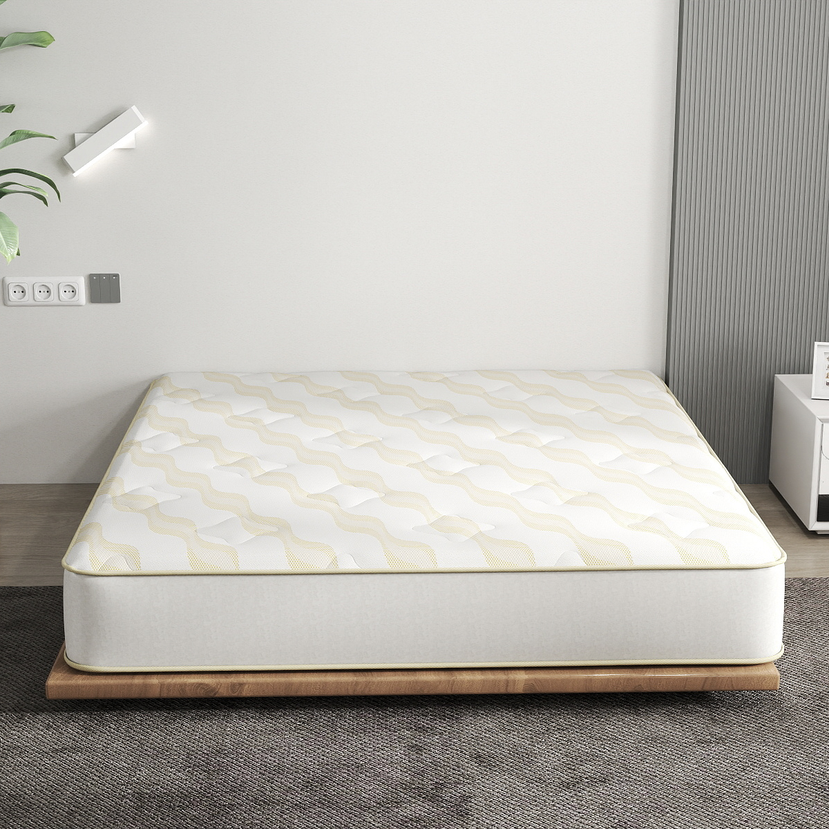 Custom Lurex Knitted Mattress Fabric – Gold Wave Jacquard for Premium Bedding Brands