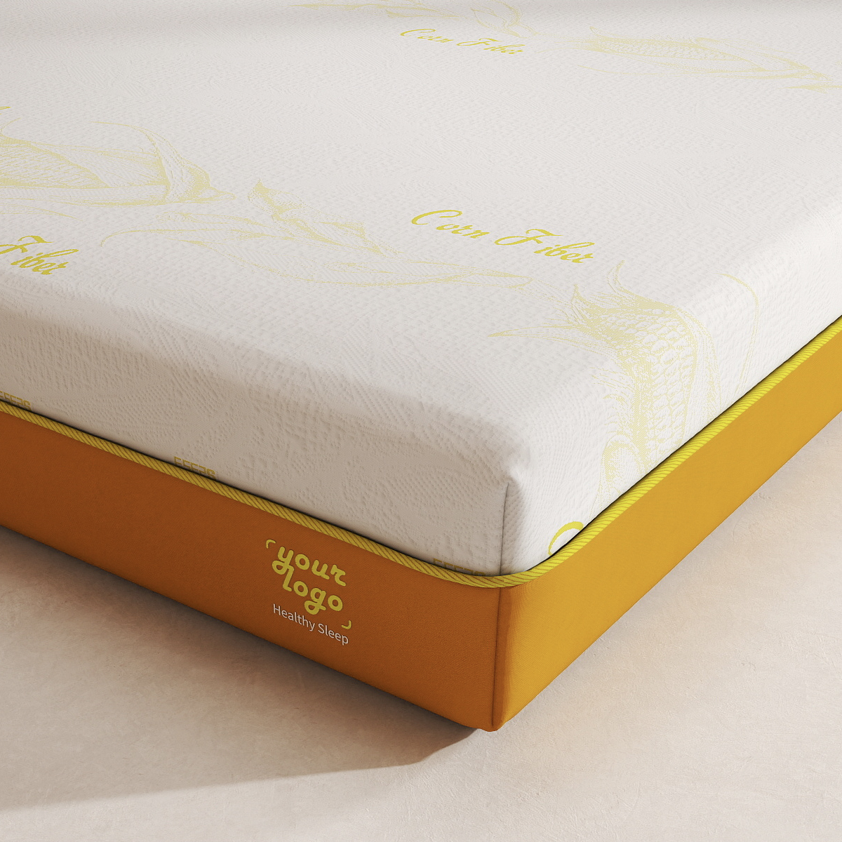 Eco-Friendly Corn Fiber Knitted Mattress Fabric – Sustainable Jacquard Design for Green Bedding Brands