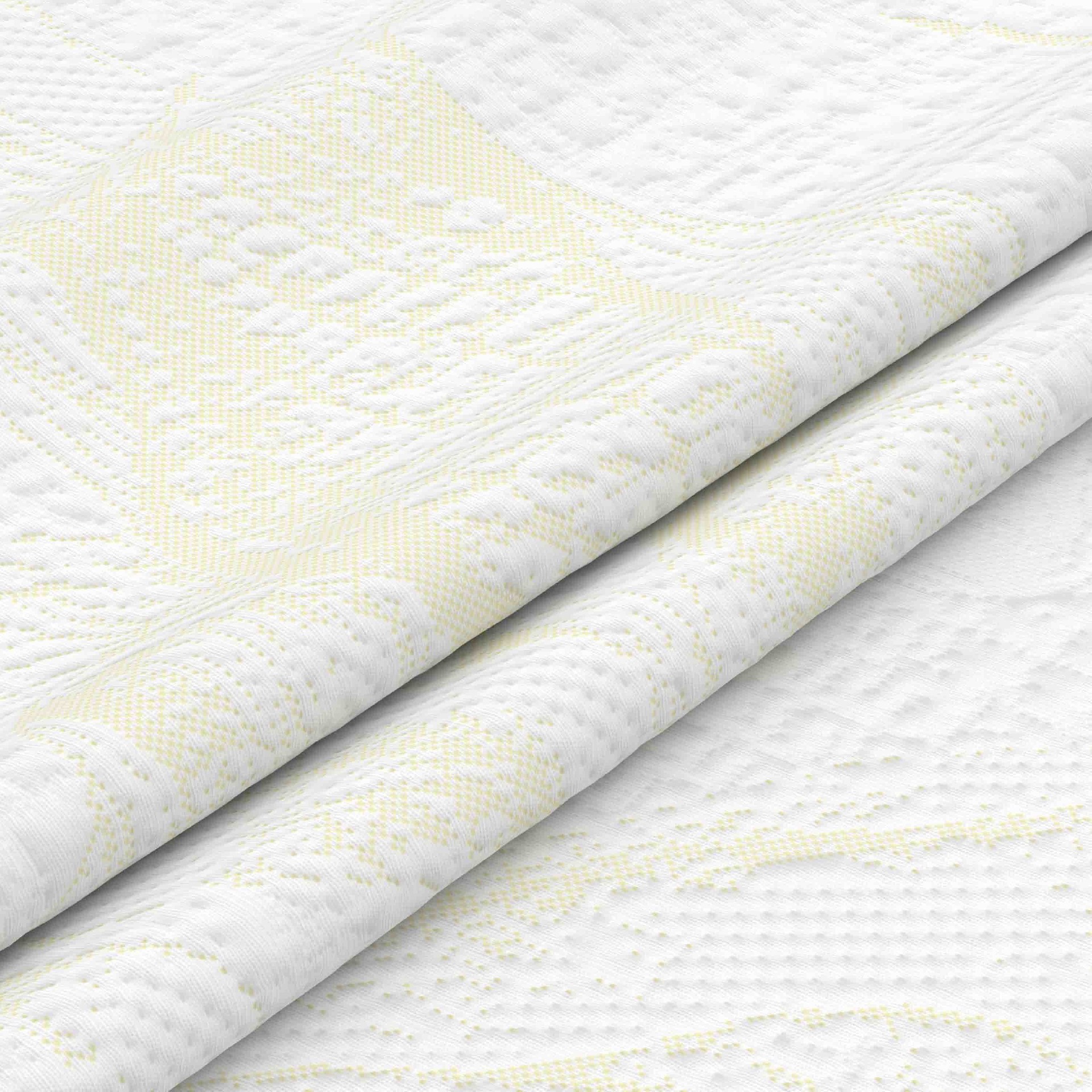 Eco-Friendly Corn Fiber Knitted Mattress Fabric – Sustainable Jacquard Design for Green Bedding Brands