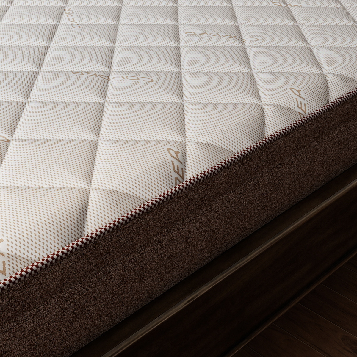 Copper Fiber Knitted Mattress Fabric – Antibacterial & Breathable Textile for High-Tech Sleep Systems