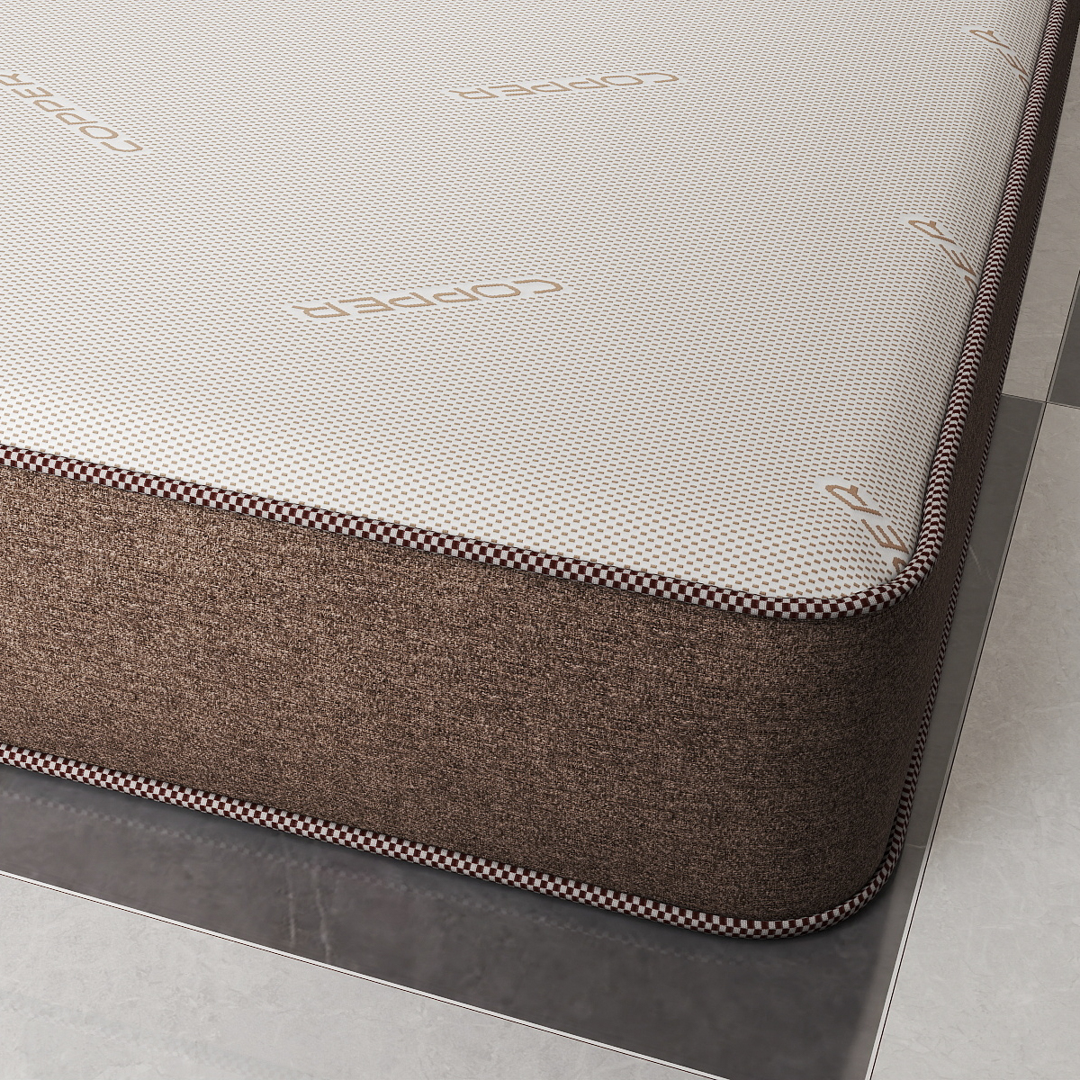 Copper Fiber Knitted Mattress Fabric – Antibacterial & Breathable Textile for High-Tech Sleep Systems