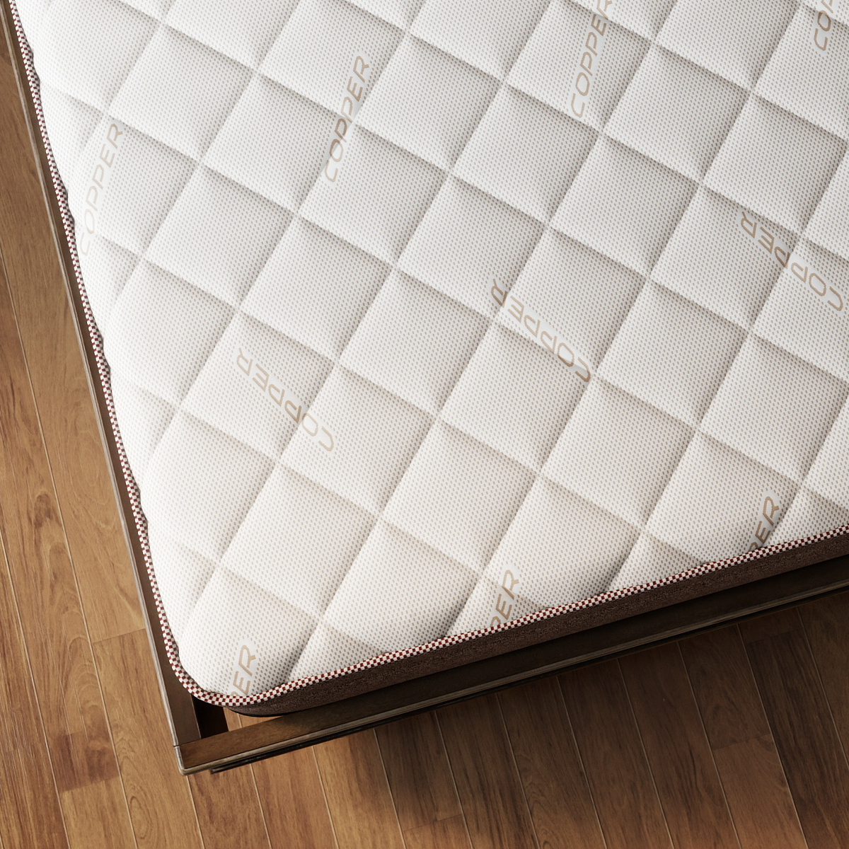 Copper Fiber Knitted Mattress Fabric – Antibacterial & Breathable Textile for High-Tech Sleep Systems