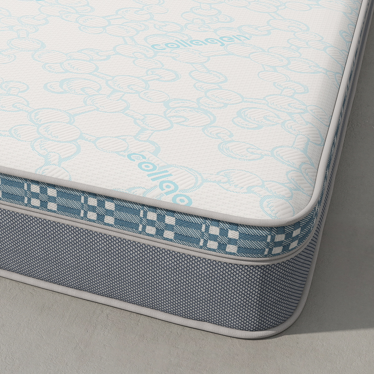 Collagen Fiber Knitted Mattress Fabric – Skin-Caring, Breathable Jacquard for Wellness Sleep Systems