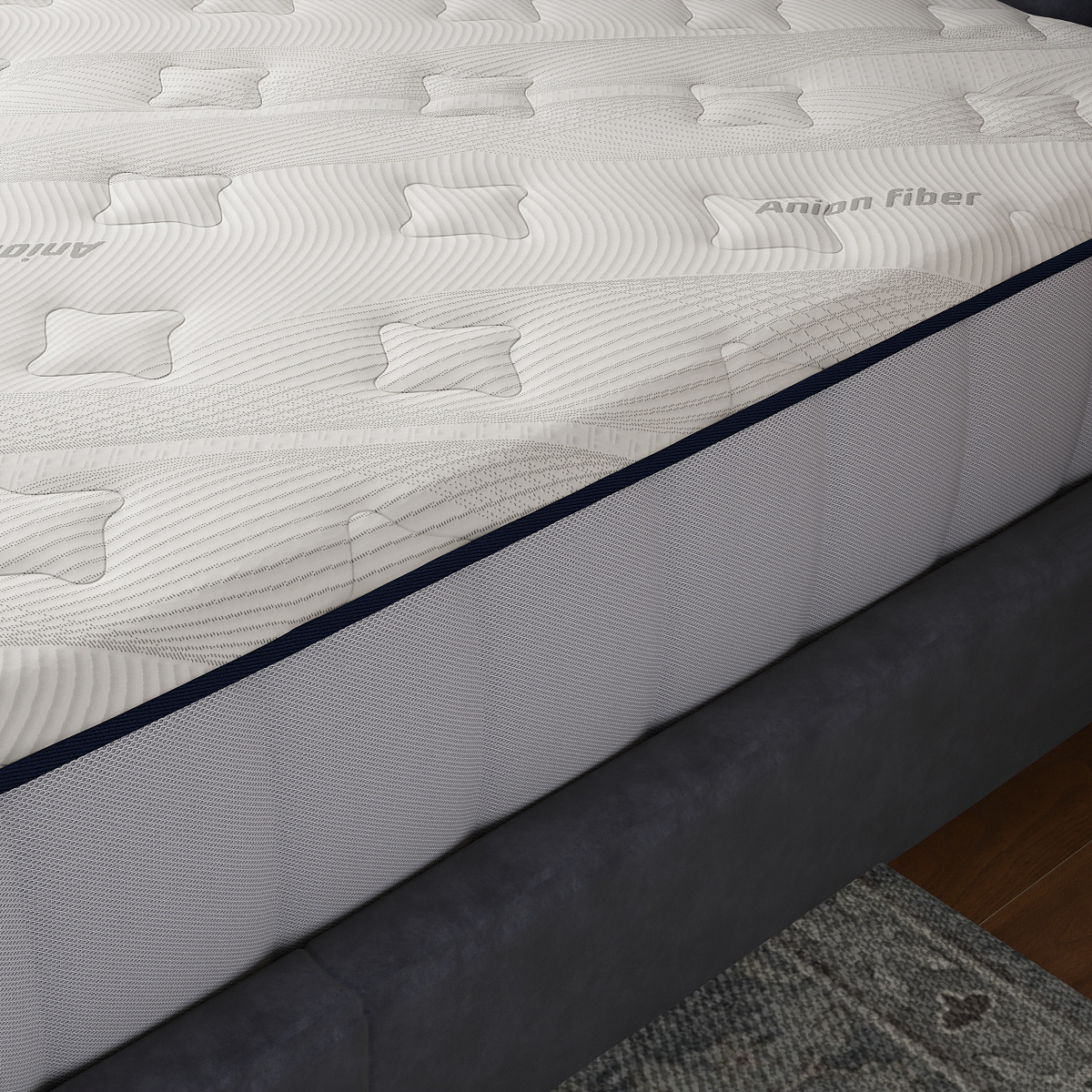 Anion Fiber Knitted Mattress Fabric – Wellness-Enhancing Textile for Health-Conscious Sleep Systems