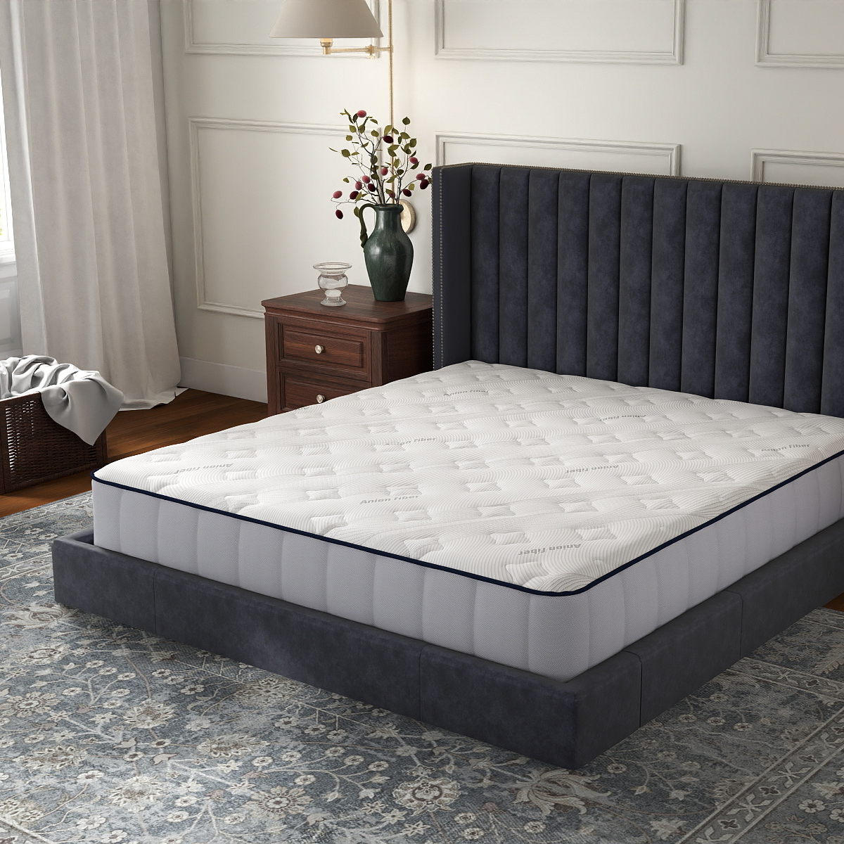 Anion Fiber Knitted Mattress Fabric – Wellness-Enhancing Textile for Health-Conscious Sleep Systems