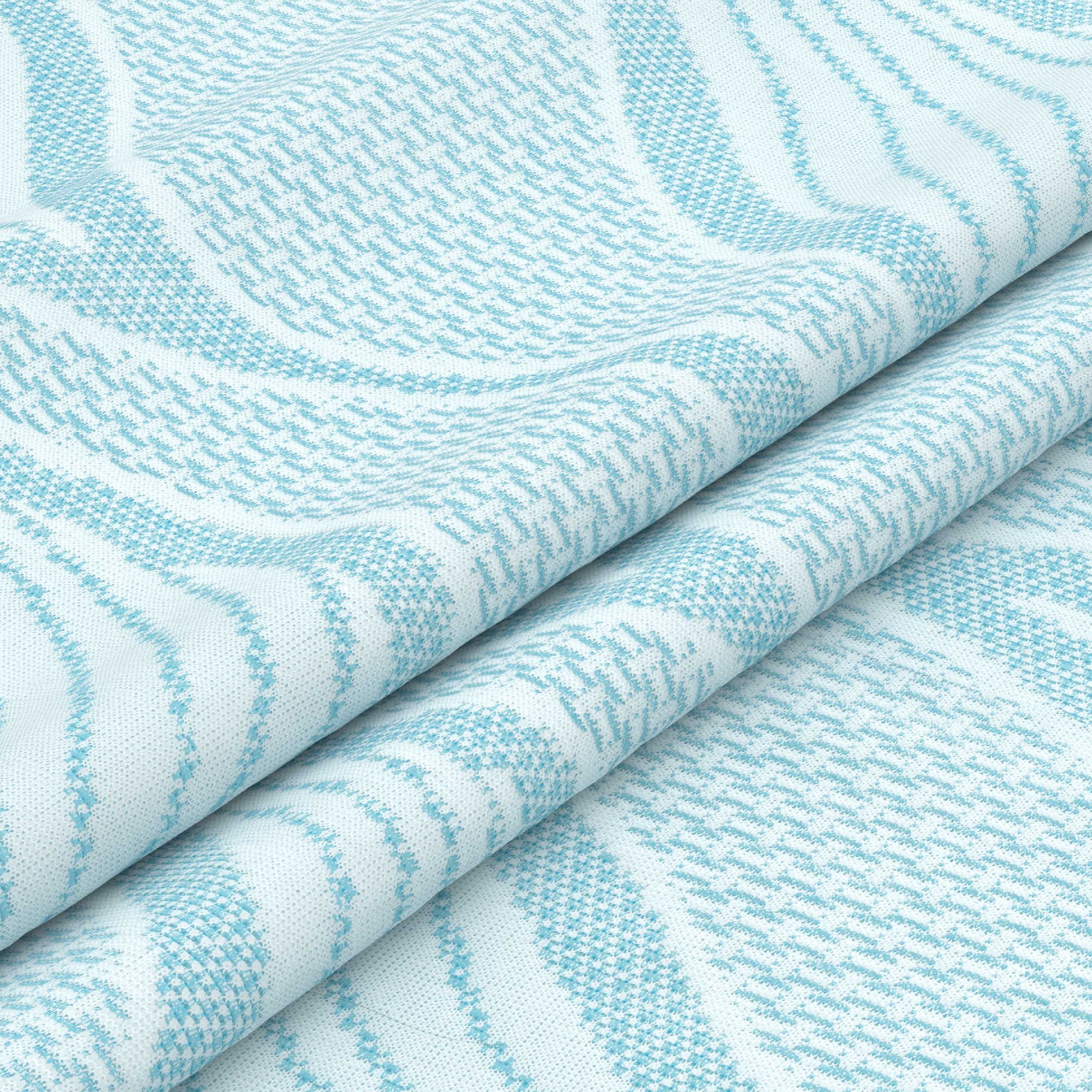 Knitted Mattress Fabric – Custom Soft Wave-Leaf Pattern for Premium Mattress Covers